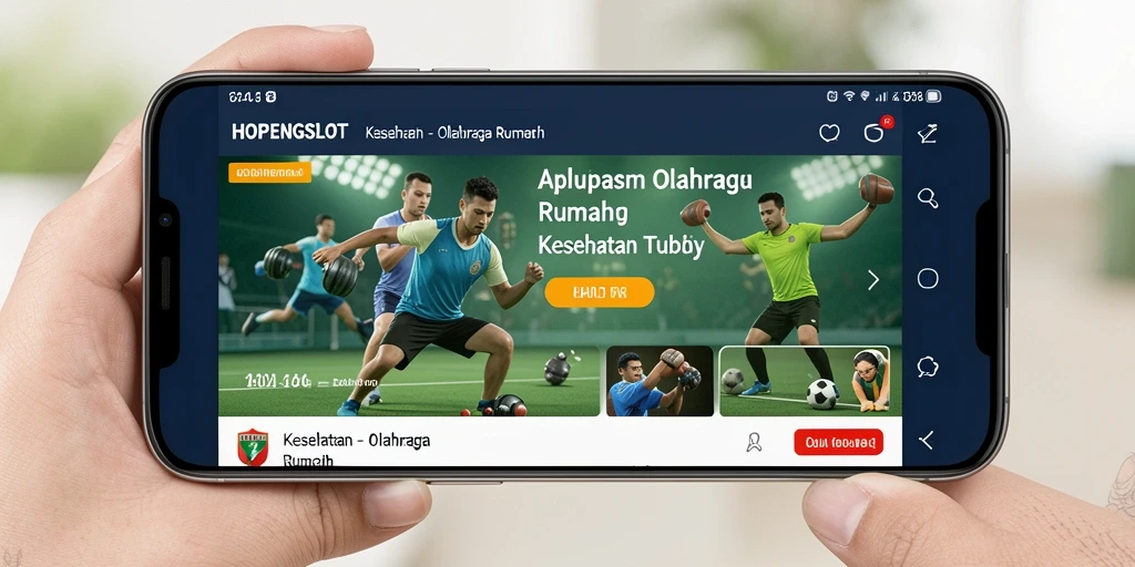 Tampilan antarmuka HOPENGSLOT dengan kategori latihan olahraga rumah.