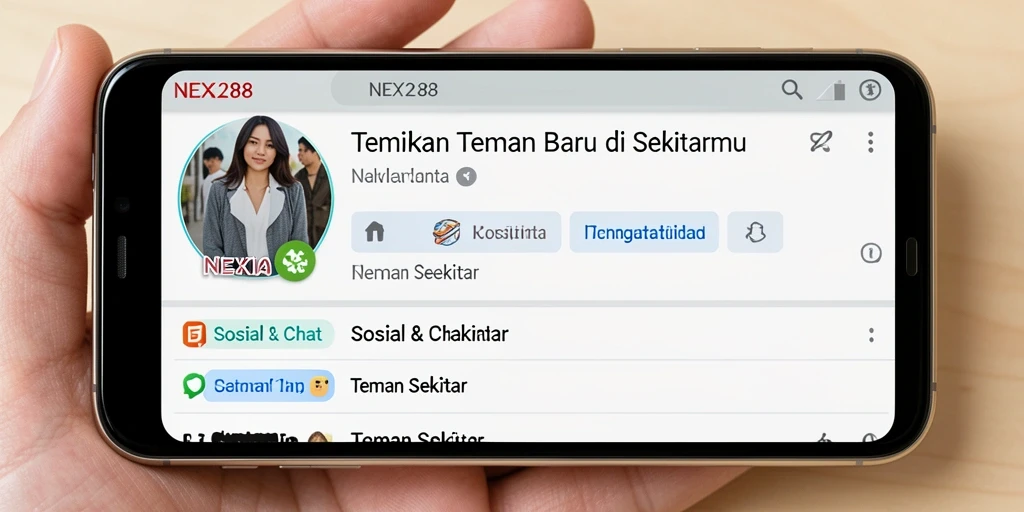 Antarmuka NEX288 yang sederhana dan menarik untuk Teman Sekitar.