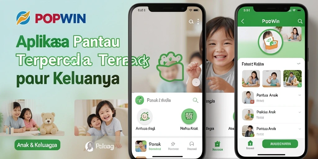 Tampilan antarmuka POPWIN yang user-friendly untuk memantau anak.