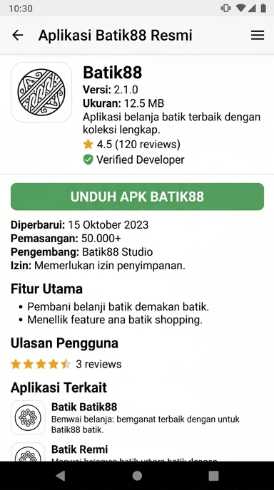 Panduan Unduh dan Instal APK batik88 untuk Android